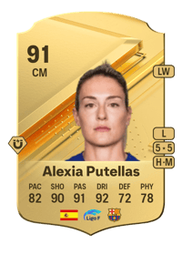 Alexia Putellas Rare 91 OVR