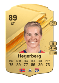 Ada Martine Stolsmo Hegerberg Rare 89 OVR