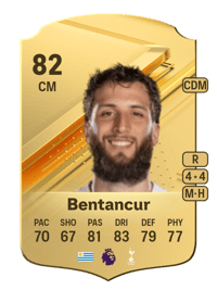 Rodrigo Bentancur Rare 82 OVR