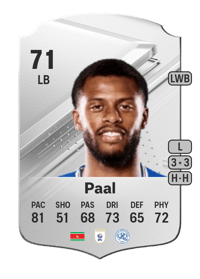 Kenneth Paal Rare 71 OVR