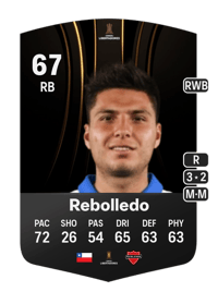 Raimundo Rebolledo CONMEBOL Libertadores 67 OVR