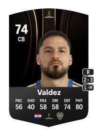 Bruno Valdez CONMEBOL Libertadores 74 OVR