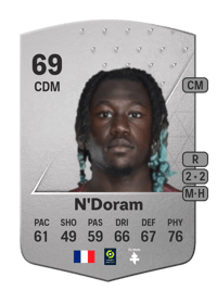 Kévin N'Doram Common 69 OVR
