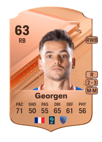 Alec Georgen Rare 63 OVR