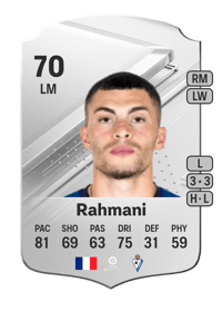 Yanis Rahmani Rare 70 OVR