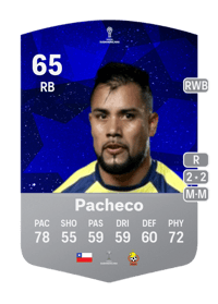 Guillermo Pacheco CONMEBOL Sudamericana 65 OVR