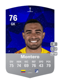 Álvaro Montero CONMEBOL Sudamericana 76 OVR