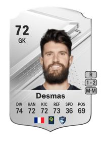 Arthur Desmas Rare 72 OVR