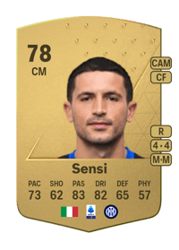 Stefano Sensi Common 78 OVR