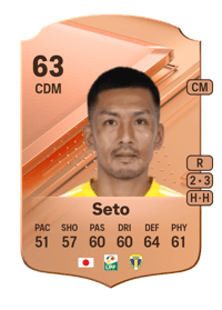 Takayuki Seto Rare 63 OVR