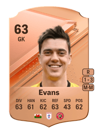 Owen Evans Rare 63 OVR