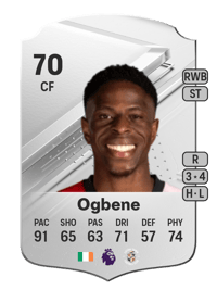 Chiedozie Ogbene Rare 70 OVR