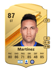 Lautaro Martínez Rare 87 OVR