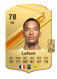 Alban Lafont Rare 78 OVR