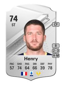 Thomas Henry Rare 74 OVR