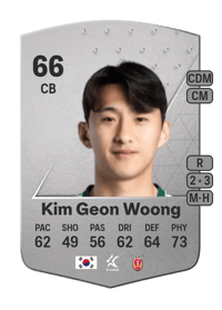 Kim Geon Woong Common 66 OVR