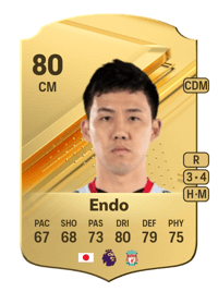 Wataru Endo Rare 80 OVR