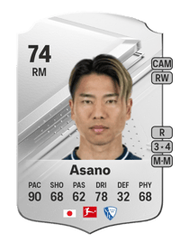 Takuma Asano Rare 74 OVR