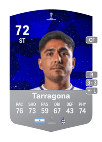 Cristian Tarragona CONMEBOL Sudamericana 72 OVR
