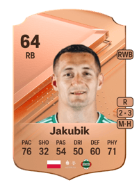 Damian Jakubik Rare 64 OVR