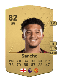 Jadon Sancho Common 82 OVR