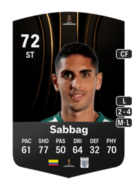 Pablo Sabbag CONMEBOL Libertadores 72 OVR