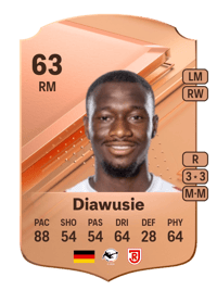 Agyemang Diawusie Rare 63 OVR