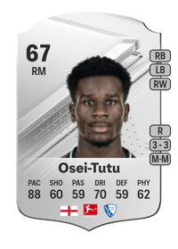 Jordi Osei-Tutu Rare 67 OVR