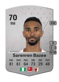 Noah Joel Sarenren Bazee Common 70 OVR