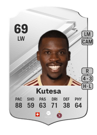 Dereck Kutesa Rare 69 OVR