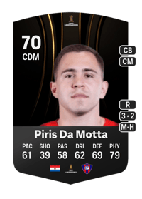 Robert Piris Da Motta CONMEBOL Libertadores 70 OVR