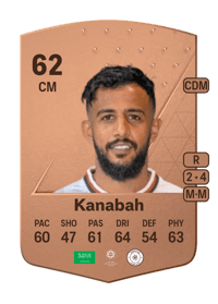 Majed Kanabah Common 62 OVR