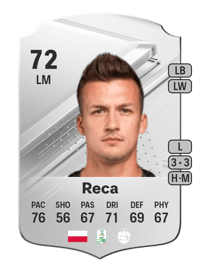 Arkadiusz Reca Rare 72 OVR