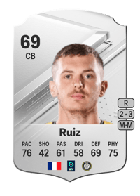 Jean Ruiz Rare 69 OVR