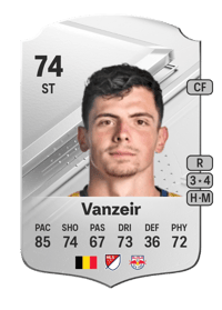 Dante Vanzeir Rare 74 OVR