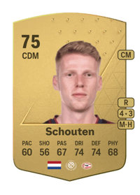 Jerdy Schouten Common 75 OVR
