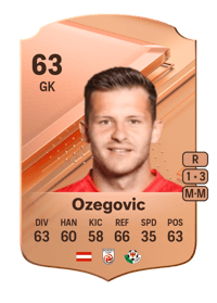 Benjamin Ozegovic Rare 63 OVR