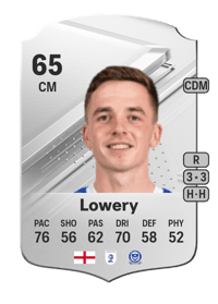 Tom Lowery Rare 65 OVR