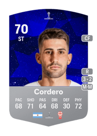 Nicolás Cordero CONMEBOL Sudamericana 70 OVR
