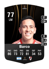 Esequiel Barco CONMEBOL Libertadores 77 OVR