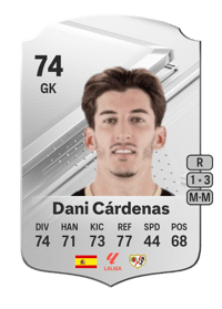 Dani Cárdenas Rare 74 OVR