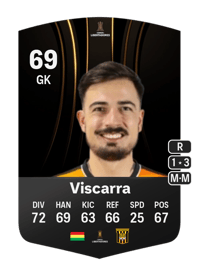 Guillermo Viscarra CONMEBOL Libertadores 69 OVR