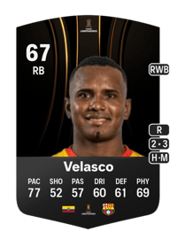 Pedro Velasco CONMEBOL Libertadores 67 OVR