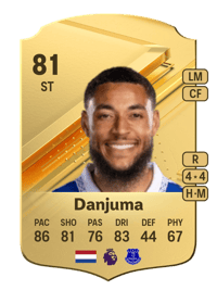 Arnaut Danjuma Rare 81 OVR