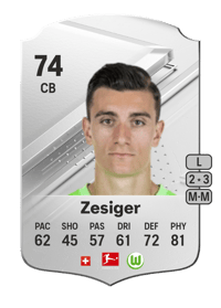 Cédric Zesiger Rare 74 OVR