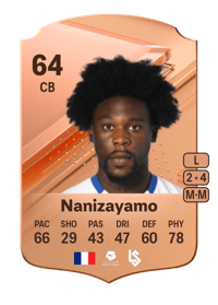 Mickaël Nanizayamo Rare 64 OVR