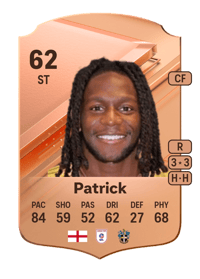 Omari Patrick Rare 62 OVR