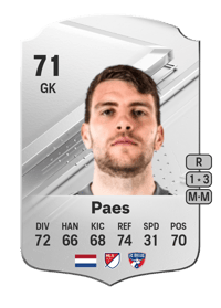 Maarten Paes Rare 71 OVR