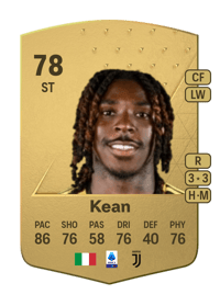 Moise Kean Common 78 OVR