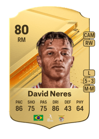 David Neres Rare 80 OVR